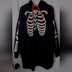 Her Universe Glow In The Dark Mickey Mouse Skeleton Oversized Hoodie